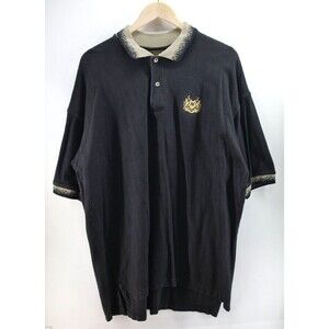 Vintage Nikon Logo Black Polo Shirt Rare Men Size‎ XL Made in USA